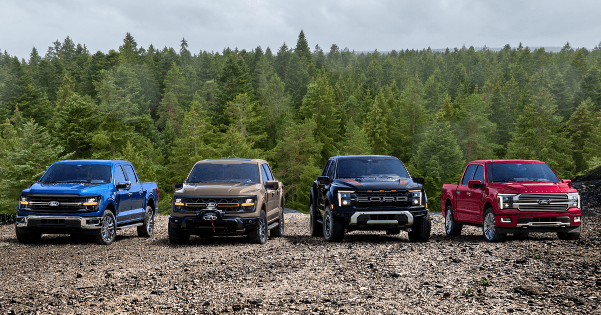 Full lineup of the 2026 Ford F-150 available at Borgman Ford in Grand Rapids, MI