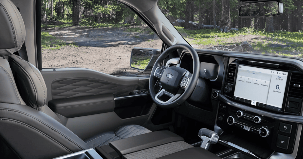 Interior of the 2026 Ford F-150 at Borgman Ford in Grand Rapids, MI