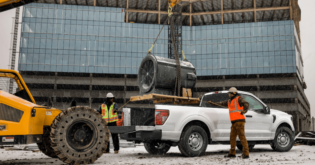 2026 Ford F-150 at a construction site in West Michigan