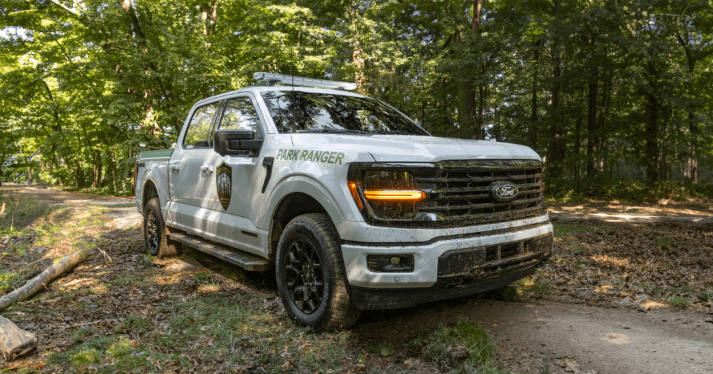 A 2026 Ford F-150 with municipal livery - available from Borgman Ford Commercial Services in Grand Rapids, MI